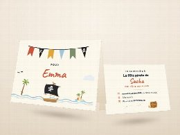 Invitations Pirates personnalisées au prénom de chaque invité(e)