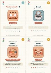 Cartes illustrées de la chasse au trésor personnalisée