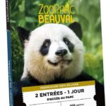 Coffret Wonderbox ZooParc de Beauval avec un panda en couverture, 2 entrées pour une journée au parc