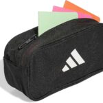 Trousse Adidas noire compacte, idée cadeau pour un collégien fan de sport