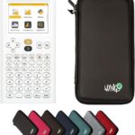 Calculatrice graphique NumWorks blanche et sa housse rigide, indispensable au lycée