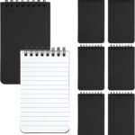 Petits carnets à spirale noirs à pages lignées pour que chaque invité note ses indices pendant l'enquête