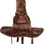 Choixpeau magique en peluche marron, pour la cérémonie de répartition des maisons d'un anniversaire Harry Potter
